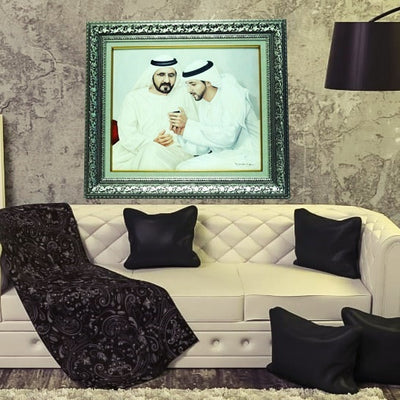 Sheikh Mohammed with Sheikh Fazza