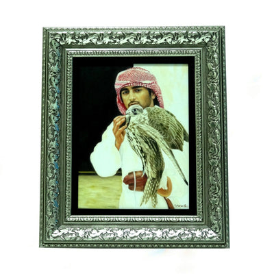 Sheikh Fazza with Falcon