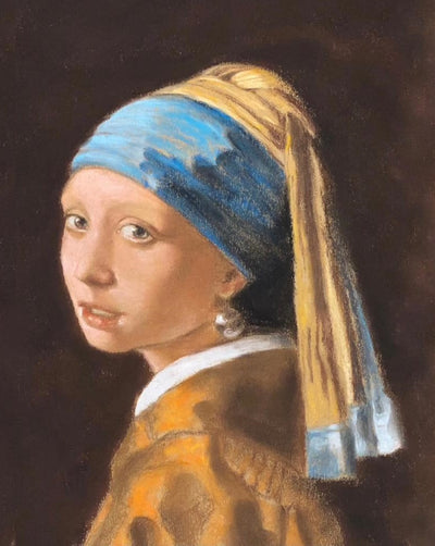 Girl with a Pearl Earring by Johannes Vermeer, 1665, Oil Painting Reproduction