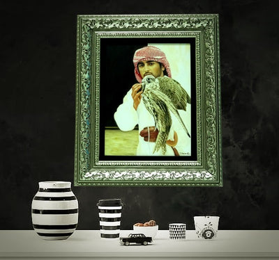 Sheikh Fazza with Falcon