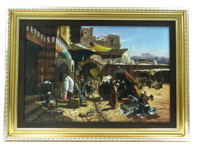 Markt in Jaffa, 1877 (Gustav Bauernfeind)