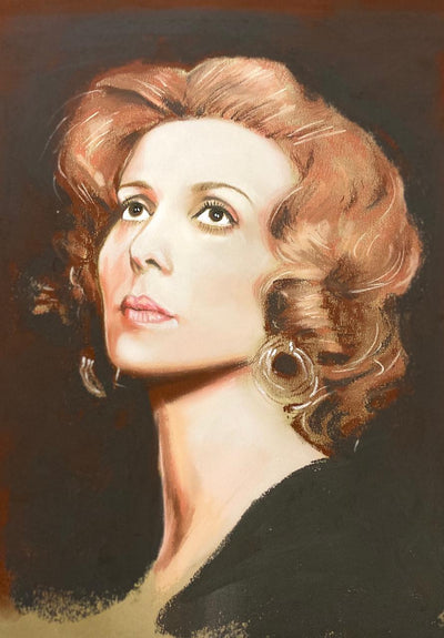 Fairouz Portrait Painting